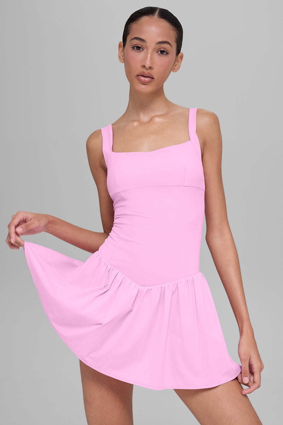 Alo Yoga Alosoft Break Point Tennis Dress in Candy Heart Pink