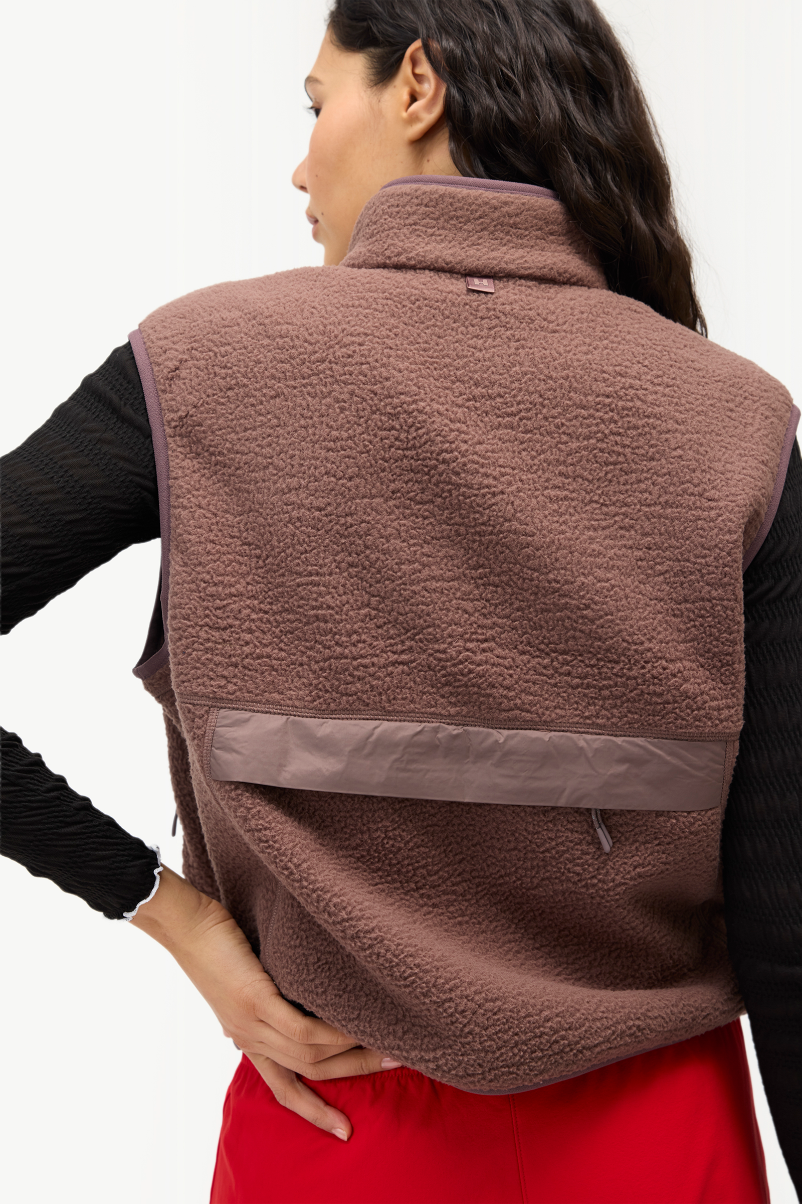 Halfdays Chapelle Fleece Vest in Nirvana