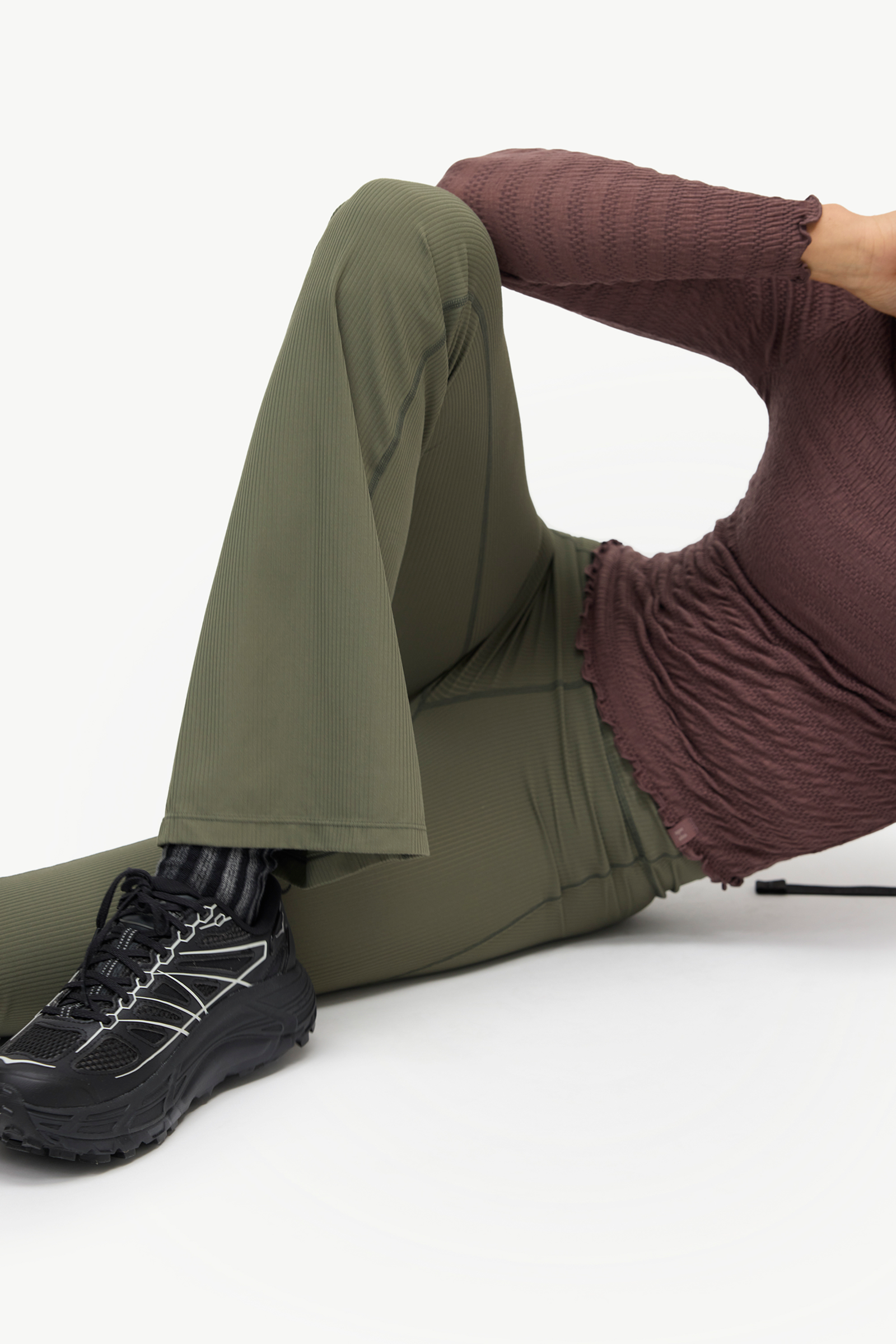 Halfdays Julie Flare Legging in Kalamata