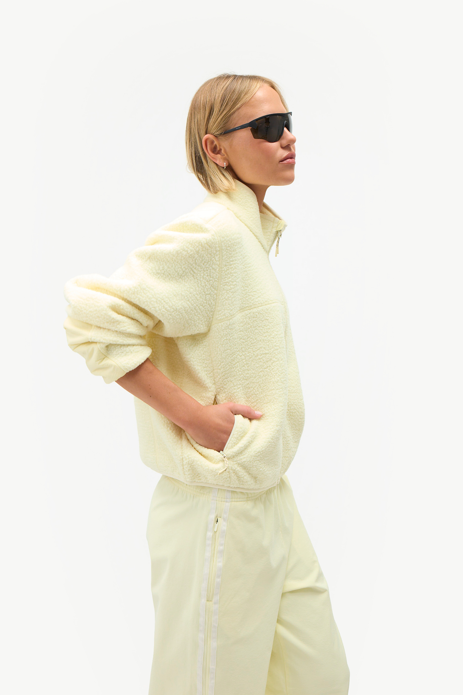 Halfdays Chapelle Fleece Jacket in Chardonnay