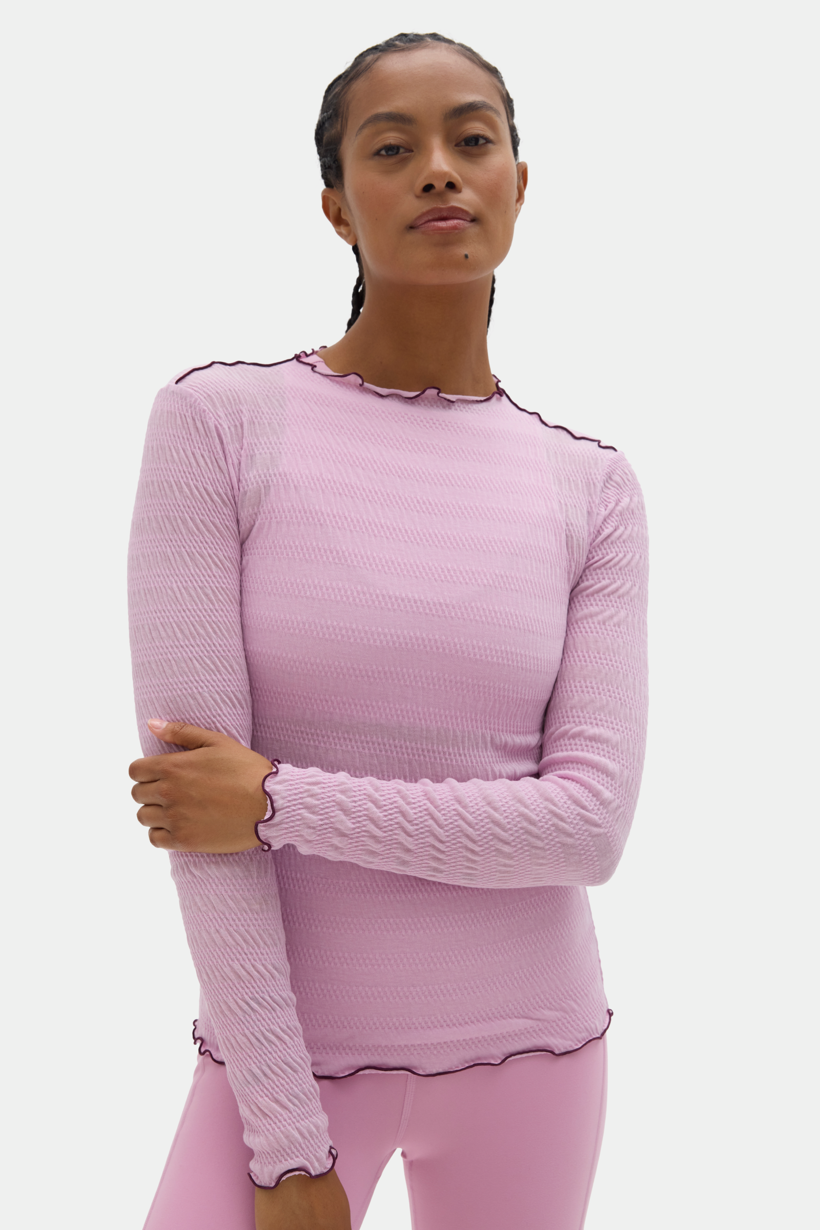 Halfdays Ynes Long Sleeve Top in Amethyst