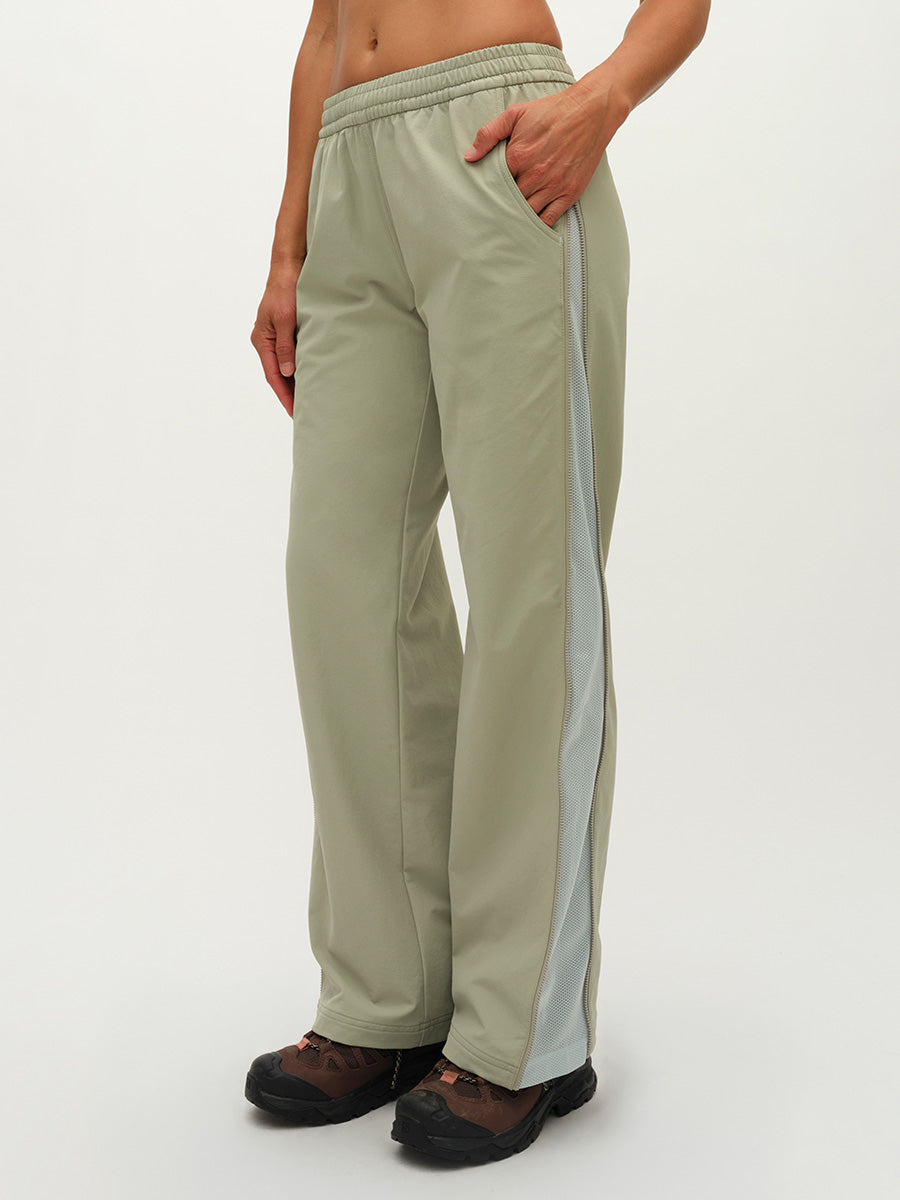 Outdoor Voices RecTrek Zip Pant in Eucalyptus