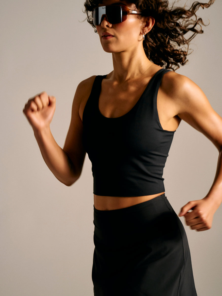 Outdoor Voices CoolForm Tank in Black