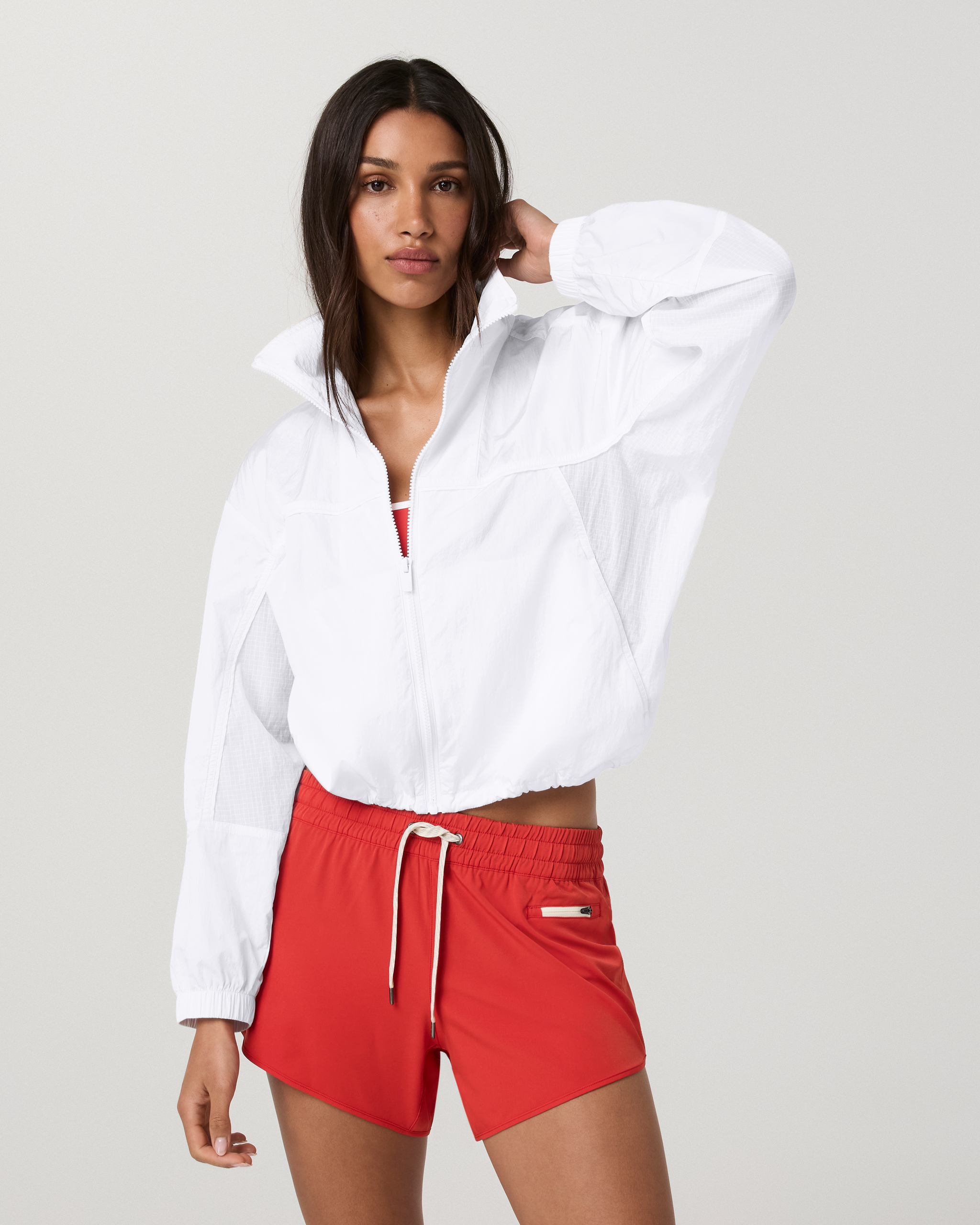 Vuori Court Full Zip | Ink in White